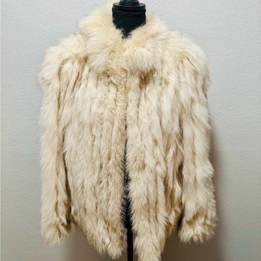 Vintage Blue Fox Fur Coat
